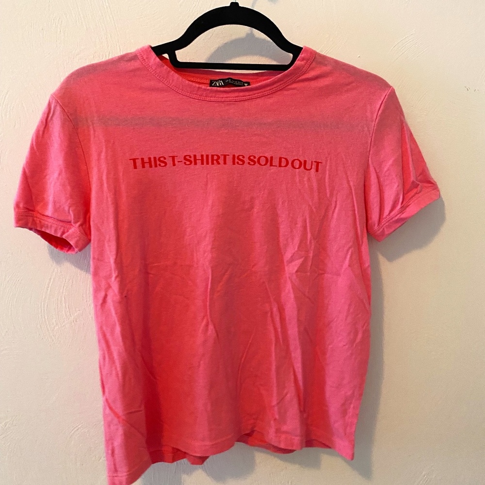 Zara, Pink, Graphic T